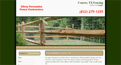 Desktop Screenshot of conroefencing.com